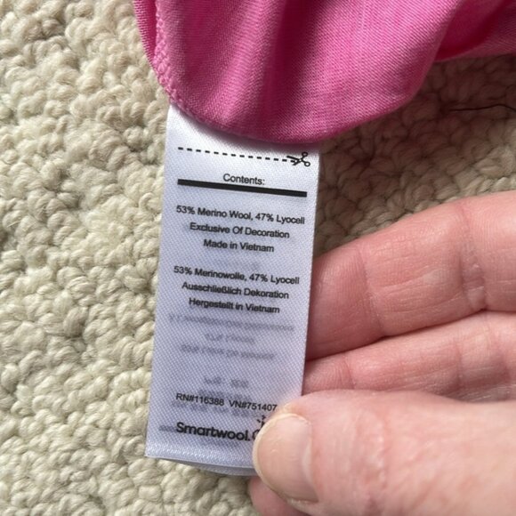Smartwool Vibrant Pink Short Sleeve Tee - Picture 7 of 10